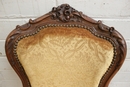 Louis XV style 5 Pc. sofa set in Walnut, France 19th century
