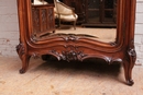 Louis XV style Armoire and bed in Walnut, France 19th century