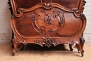 Louis XV style Armoire and bed in Walnut, France 19th century