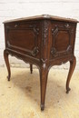 Louis XV style Bar server cabinet in Oak, France 1900