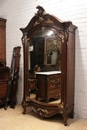 Louis XV style Bedroom in rosewood and bronze, France 19th century