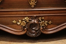 Louis XV style Bedroom in rosewood and bronze, France 19th century