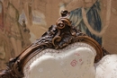 Louis XV style Bench in Walnut, France 19th century