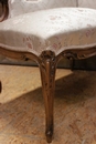 Louis XV style Bench in Walnut, France 19th century
