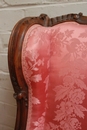 Louis XV style Bergére in Walnut, France 19th century