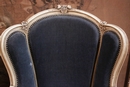 Louis XV style Bergeres in paint wood, France 1900