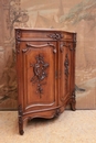 Louis XV style Corner cabinet in Walnut, France 19th century