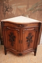 Louis XV style Corner cabinet in Walnut, France 19th century