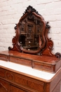 Louis XV style Chest secretary commode in rosewood and maple, France 19th century