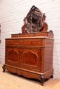 Louis XV style Chest secretary commode in rosewood and maple, France 19th century