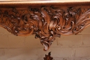 Louis XV style Console in Walnut, France 19th century