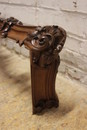 Louis XV style Curtain hangers in Walnut, France 19th century