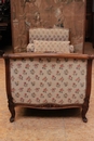Louis XV style Day bed in Walnut, France 1900