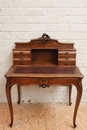 Louis XV style Desk and two chairs in Walnut, France 19th century