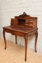 Louis XV style Desk and two chairs in Walnut, France 19th century