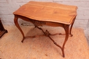 Louis XV style Desk table in Walnut, France 1900