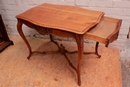 Louis XV style Desk table in Walnut, France 1900