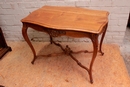 Louis XV style Desk table in Walnut, France 1900