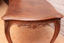 Louis XV style Desk table in Walnut, France 19th century