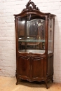 Louis XV style Display cabinet in Walnut, France 19th century