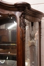 Louis XV style Display cabinet in Walnut, France 19th century