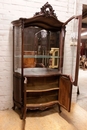 Louis XV style Display cabinet in Walnut, France 19th century