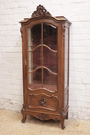 Louis XV display cabinet in oak