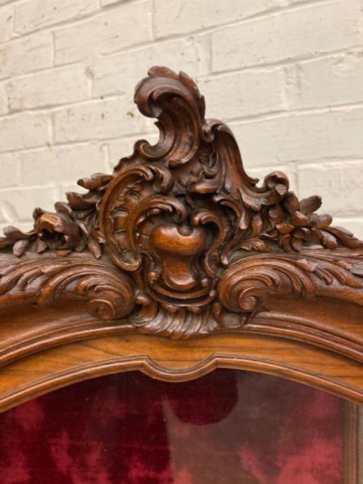 Louis XV display cabinet in walnut