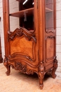 Louis XV style Display cabinet in Walnut, France 19th century