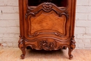 Louis XV style Display cabinet in Walnut, France 19th century