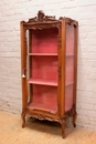 Louis XV style Display cabinet in Walnut, France 19th century