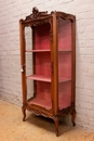 Louis XV style Display cabinet in Walnut, France 19th century