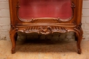 Louis XV style Display cabinet in Walnut, France 19th century