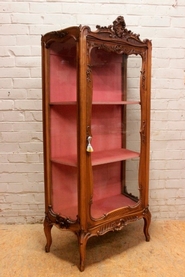 Louis XV display cabinet in walnut