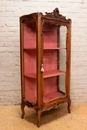 Louis XV style Display cabinet in Walnut, France 19th century