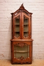 Louis XV style Display cabinet in Walnut, France 19th century