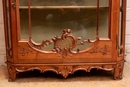 Louis XV style Display cabinet in Walnut, France 19th century