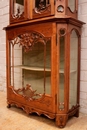 Louis XV style Display cabinet in Walnut, France 19th century