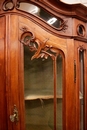 Louis XV style Display cabinet in Walnut, France 19th century