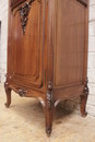 Louis XV style Display cabinet in Walnut, France 1900