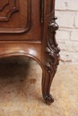 Louis XV style Display cabinet in Walnut, France 1900