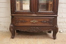 Louis XV style Display cabinet in Walnut, France 19th century