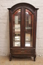 Louis XV style Display cabinet in Walnut, France 19th century