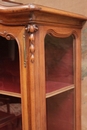 Louis XV style Display cabinet in Walnut, France 19th century