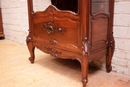 Louis XV style Display cabinet in Walnut, France 19th century