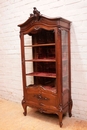 Louis XV style Display cabinet in Walnut, France 19th century