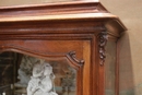 Louis XV style Display cabinet in Walnut, France 19th century