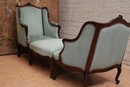 Louis XV style Duchesse brissee in rosewood, France 19th century