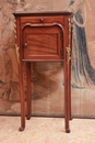 Louis XV style End table in mahogany, France 19th century