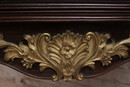 Louis XV style Game table in palisander and bronze, France 19th century